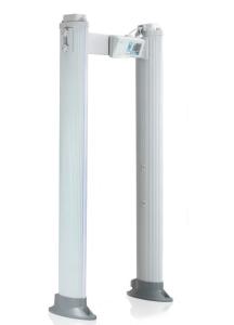 Outdoor walk-through metal detector with column design