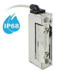 Vízálló (IP68) szimmetrikus, keskeny, alacsony, pajzs nélküli elektromos zárfogadó 250mm vezetékkel Vízálló (IP68) szimmetrikus, keskeny, alacsony, pajzs nélküli elektromos zárfogadó 250mm vezetékkel
