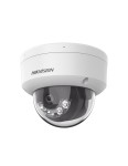 8 MP AcuSense WDR fix IP dome camera; IR/optical; audio I/O; alarm I/O; microphone
