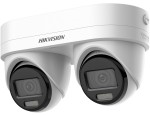 4 MP AcuSense IP dual-lens turret kamera;IR/láthatófény;beépített mikrofon;fény-/hangriasztás;NEMA4X