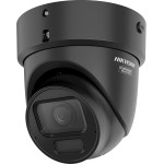 8 MP WDR motorized EXIR IP turret camera; audio I/O alarm I/O; NEMA 4X; black