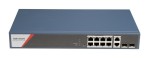 12-port Gbit PoE switch (130 W); 4 PoE + 4 HiPoE + 2 SFP uplink ports + 2 RJ45 Uplink ports; managed 12-port Gbit PoE switch (130 W); 4 PoE + 4 HiPoE + 2 SFP uplink ports + 2 RJ45 Uplink ports; managed
