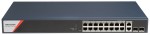 20-port Gbit PoE switch (230 W);12 PoE + 4 HiPoE + 2 SFP uplink ports + 2 RJ45 Uplink ports; managed 20-port Gbit PoE switch (230 W);12 PoE + 4 HiPoE + 2 SFP uplink ports + 2 RJ45 Uplink ports; managed