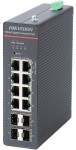 12-port industrial Gbit PoE switch (300 W); 8 PoE+ / 4 SFP uplinks; managed 12-port industrial Gbit PoE switch (300 W); 8 PoE+ / 4 SFP uplinks; managed
