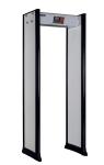 Multi-zone walk-through metal detector with panel design