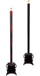 Pair of detector columns for detecting ferromagnetic materials